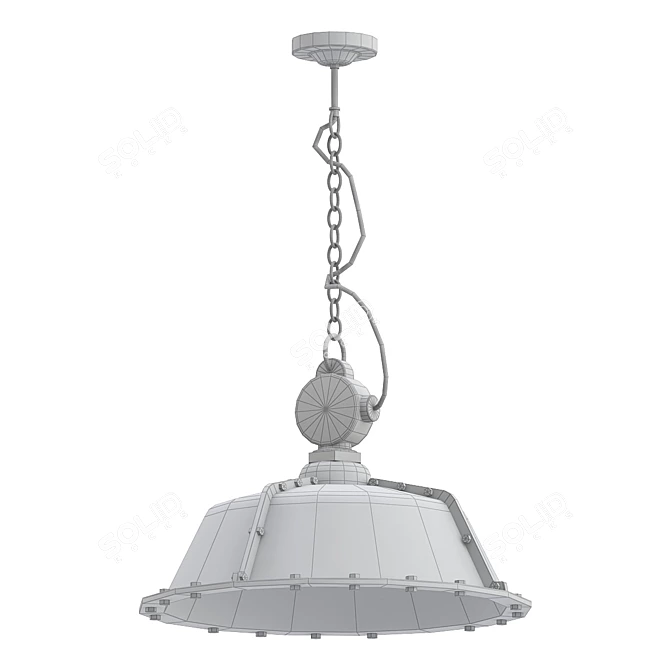 Industrial Rivets Pendant 3D model image 2