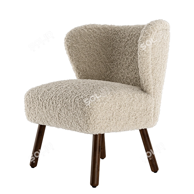 Zara Home Terry Armchair 3D model image 1