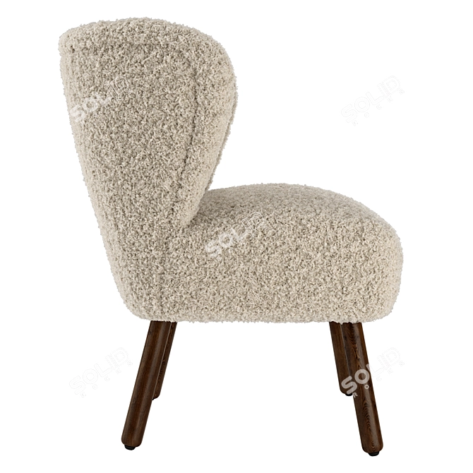 Zara Home Terry Armchair 3D model image 2