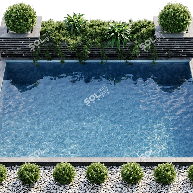 Versatile Swimming Pool Solution 3D model image 4