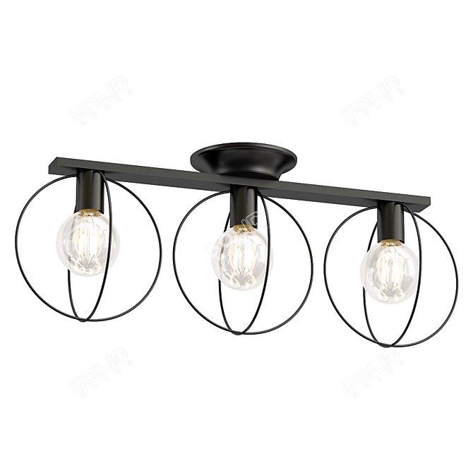 Vitaluce V4328 1 3PL: Elegant Ceiling Chandelier 3D model image 1