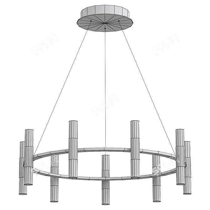 Sleek LED Pendant Light - Luce Basio SL1595 3D model image 2