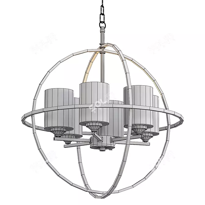 MW Light Algero Pendant Chandelier 3D model image 2