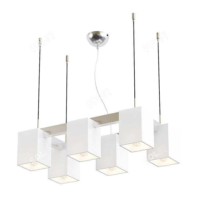 Modern Lightstar Qubica 805060 Pendant 3D model image 1