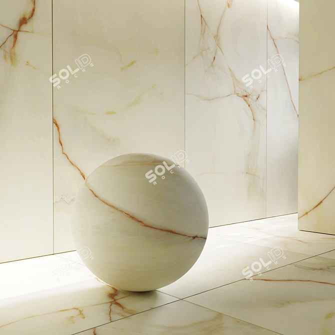 Onyx Blanche Porcelain Tiles: Sleek and Stylish Surface 3D model image 3