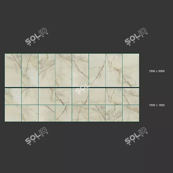 Onyx Blanche Porcelain Tiles: Sleek and Stylish Surface 3D model image 4