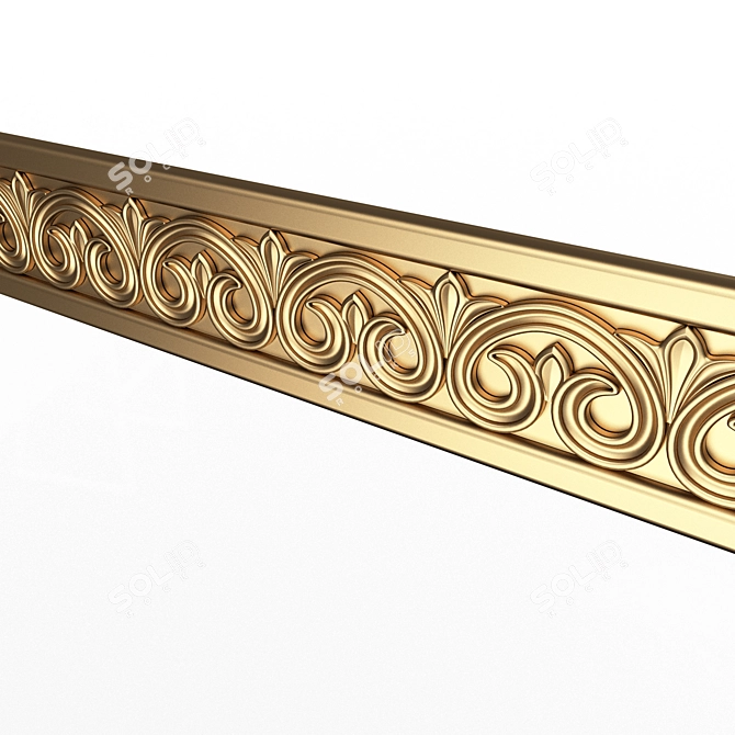 Elegant Ornament Molding 03 3D model image 2