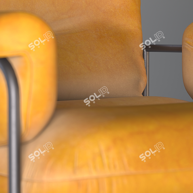 Elegant Armchair with 3D Modeling 3D model image 5