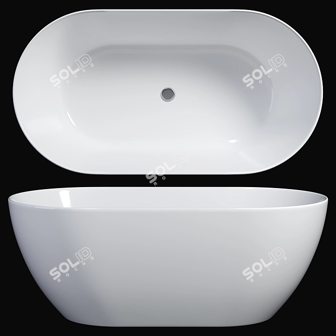 Luxurious ClearStone Formoso Bath 3D model image 1