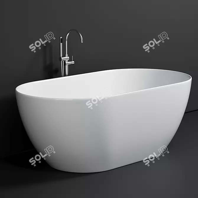 Luxurious ClearStone Formoso Bath 3D model image 2