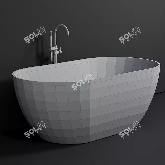 Luxurious ClearStone Formoso Bath 3D model image 3