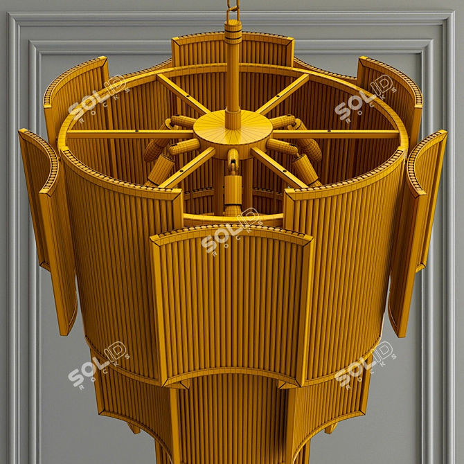 Elevate your space with Eichholtz Chandelier 3D model image 3
