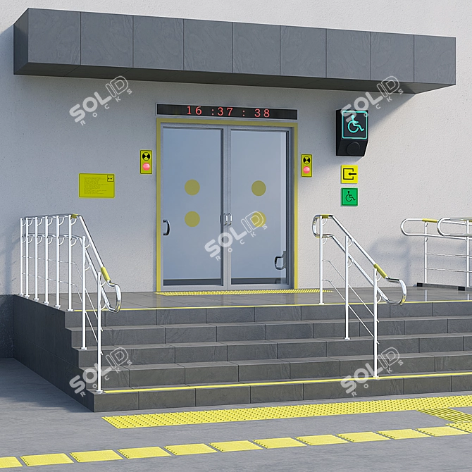 Inclusive Building Entrance Upgrade 3D model image 3