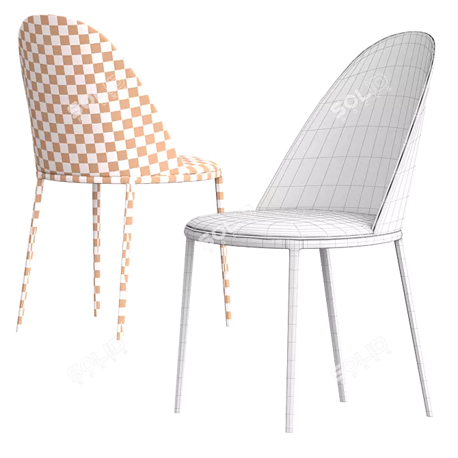 Lea S: Modern and Stylish Midj Chair 3D model image 5