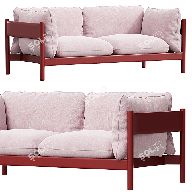 Modern ARBOUR 2 Seater Sofa 3D model image 1