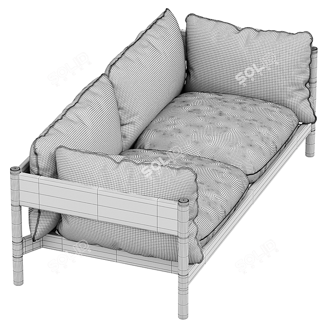 Modern ARBOUR 2 Seater Sofa 3D model image 3