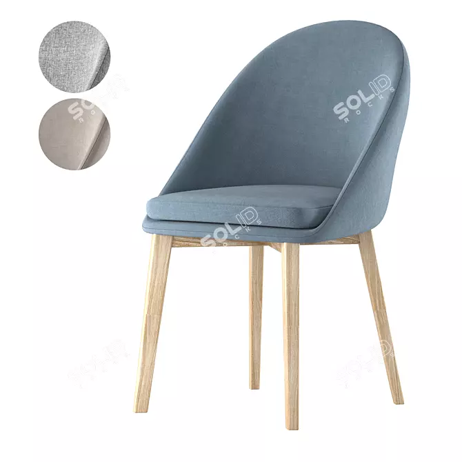 Berg Molly Dining Chair - Elegant and Comfortable 3D model image 1