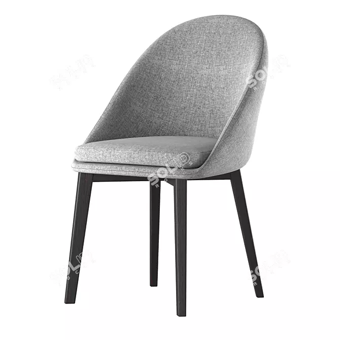 Berg Molly Dining Chair - Elegant and Comfortable 3D model image 2