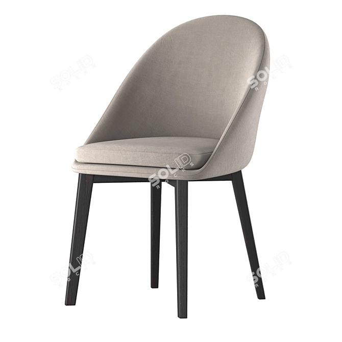 Berg Molly Dining Chair - Elegant and Comfortable 3D model image 3