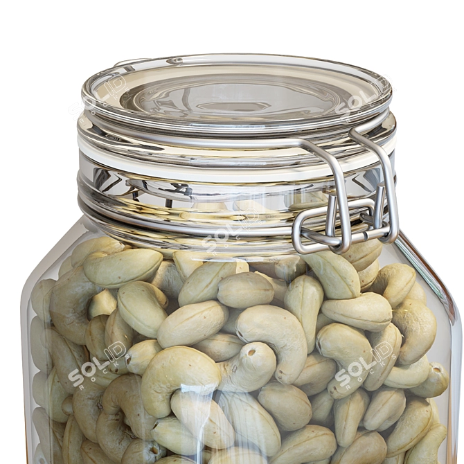 Premium Fido Jar: Cashews Delight 3D model image 5