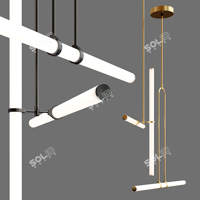 Naama Hofman Light Objects 018 & 019: Sleek and Elegant Illumination! 3D model image 3