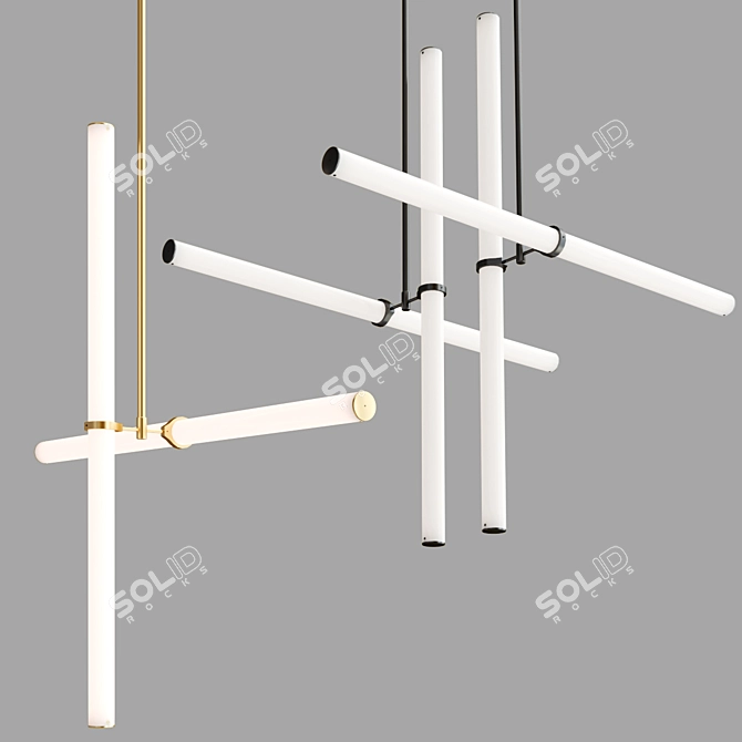 Naama Hofman Light Objects 018 & 019: Sleek and Elegant Illumination! 3D model image 4