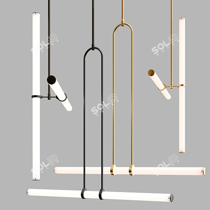 Naama Hofman Light Objects 018 & 019: Sleek and Elegant Illumination! 3D model image 5