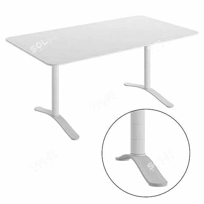 Elegant Aplomb HB-1590 Table 3D model image 3