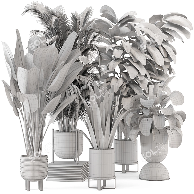 Ferm Living Indoor Plant Set 3D model image 7