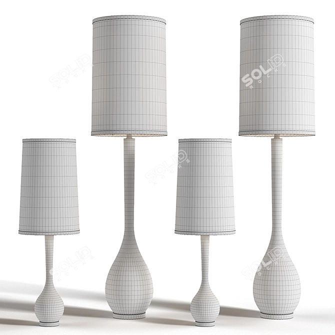 Modern Bulb Floor Lamp 3D model image 6