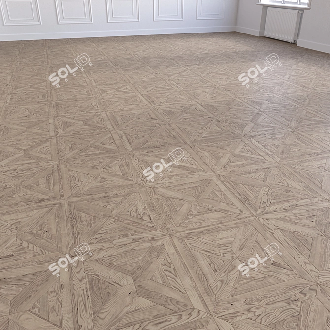 Seamless High-Resolution Wood Flooring 3D model image 5