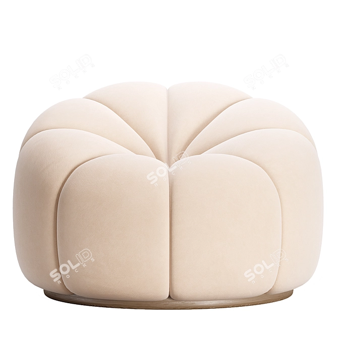 Modern Marshmellow Swivel Chair 3D model image 2