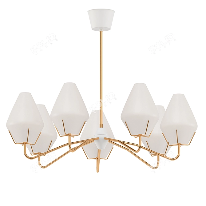 Elegant Ceiling Lamp 3D model image 1