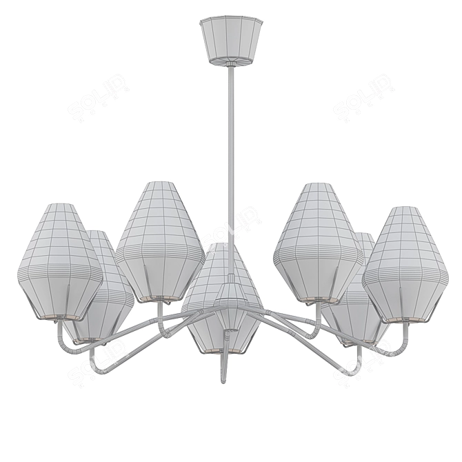 Elegant Ceiling Lamp 3D model image 2