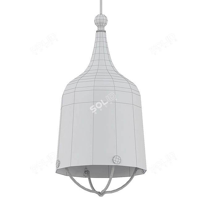 Modern Black Pendant Light: Progress Era 3D model image 2