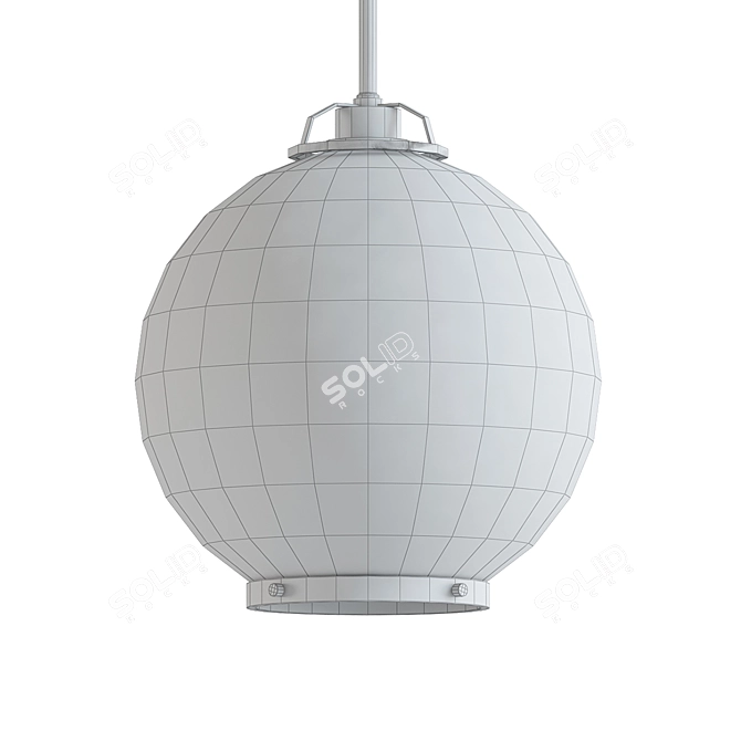 Vintage-inspired Pendant Light 3D model image 2