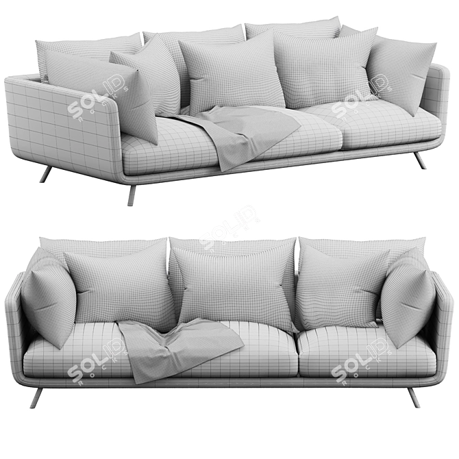 Cloud Comfort Sofa 3D model image 3