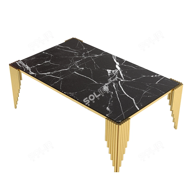 Industrial Chic Loft Tables 3D model image 1