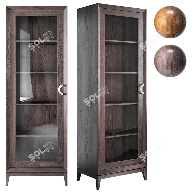 Italiano Toscana Bookcase: Classic elegance for your library 3D model image 1