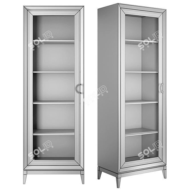 Italiano Toscana Bookcase: Classic elegance for your library 3D model image 5