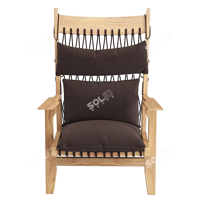 Susa Lounge Chair: Modern, Stylish, Comfort 3D model image 3