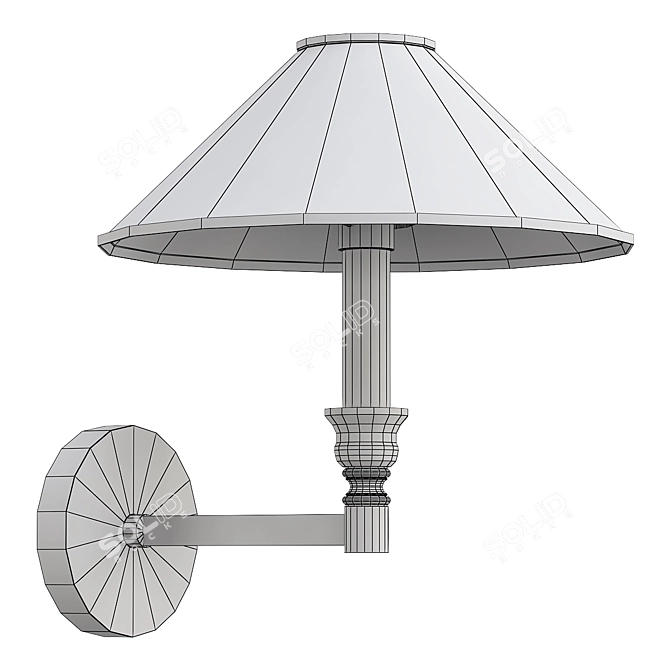 Elegant Giordano A2398AP 1BA Wall Sconce 3D model image 2