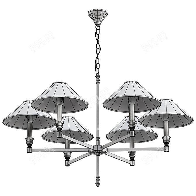 Elegant Giordano Pendant Light 3D model image 2