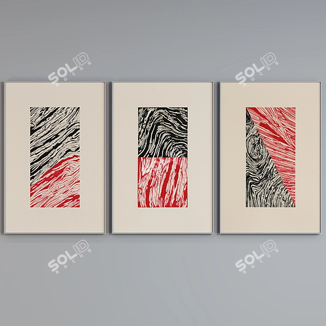 Abstract Frame Set 3D model image 4