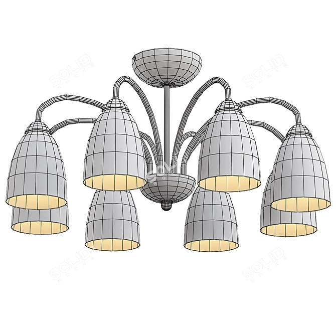 Elegant Vitaluce V3567 Ceiling Chandelier 3D model image 2