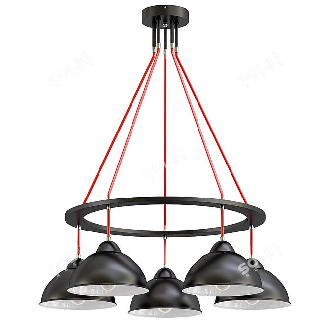 MW Light Formula: Stylish Pendant Chandelier 3D model image 1