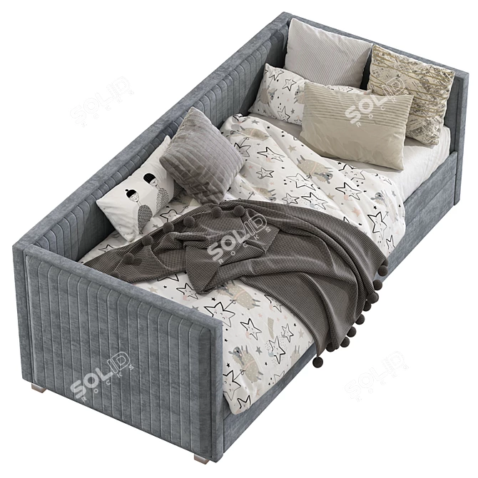 Hawthorne Daybed: Stylish Trundle Sofa Bed 3D model image 3