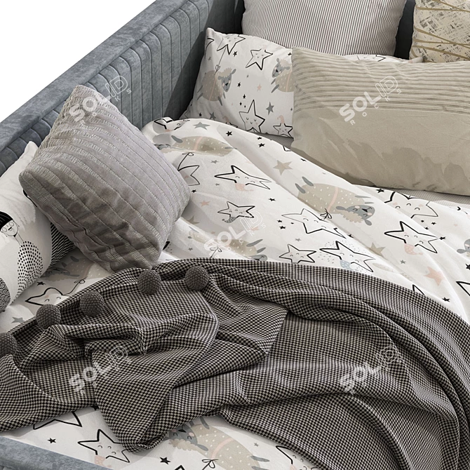 Hawthorne Daybed: Stylish Trundle Sofa Bed 3D model image 6