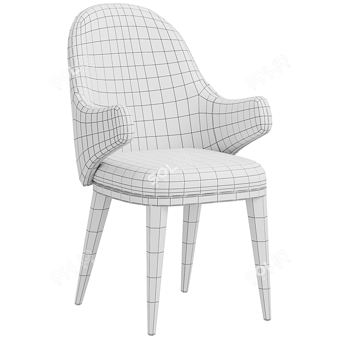 Luxury Diva Chair: Elegant and Comfortable 3D model image 2