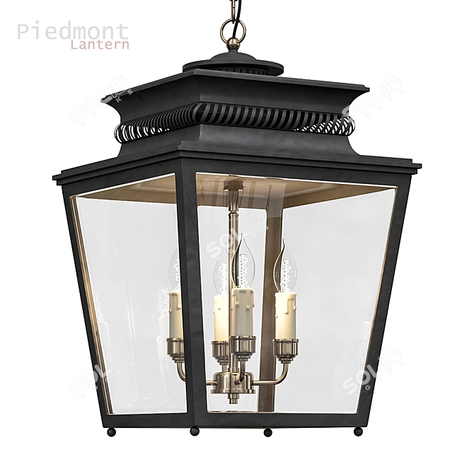 Piedmont Lantern: Classic Elegance 3D model image 1